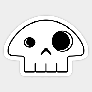 Mushroom Skull Sticker